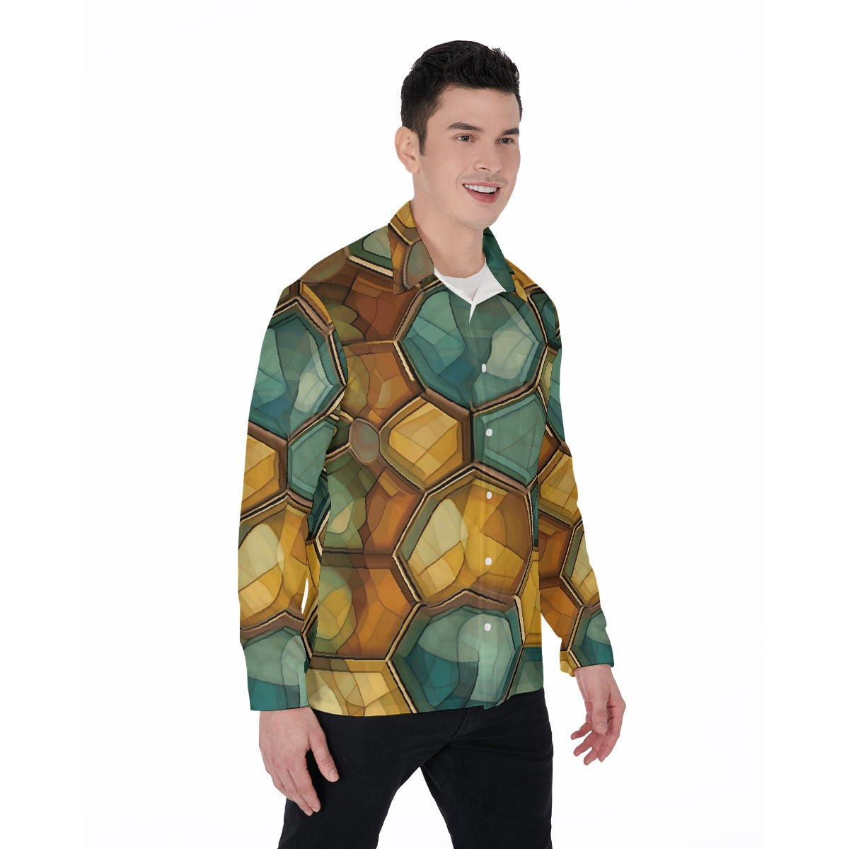 All-Over Print Men's Long Sleeve Shirt