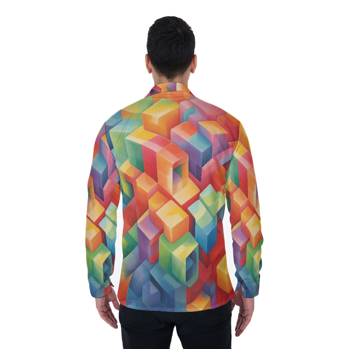 All-Over Print Men's Long Sleeve Shirt