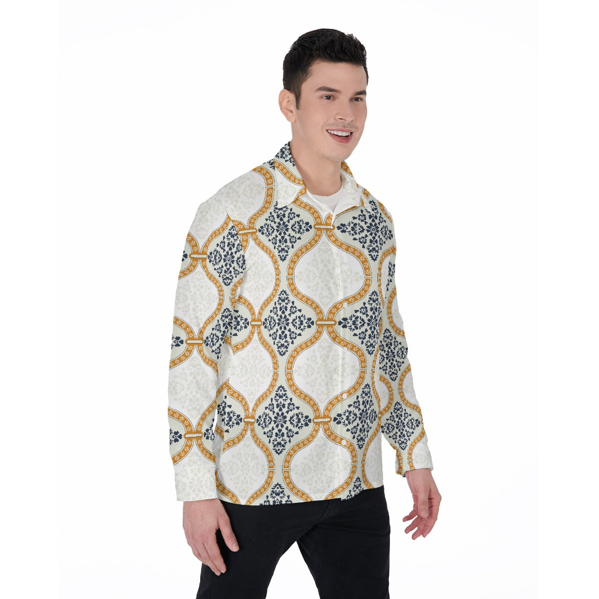 All-Over Print Men's Long Sleeve Shirt