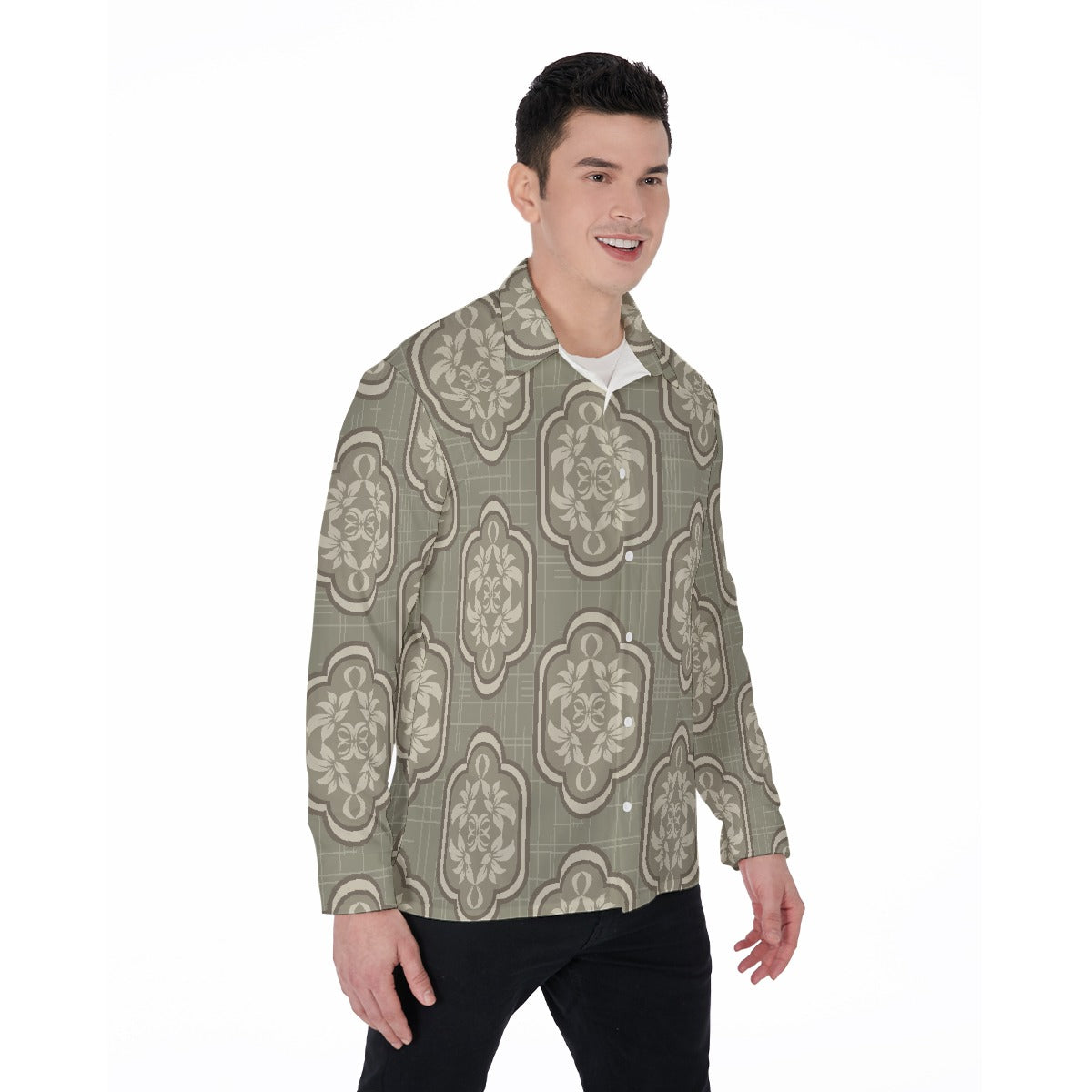 All-Over Print Men's Long Sleeve Shirt