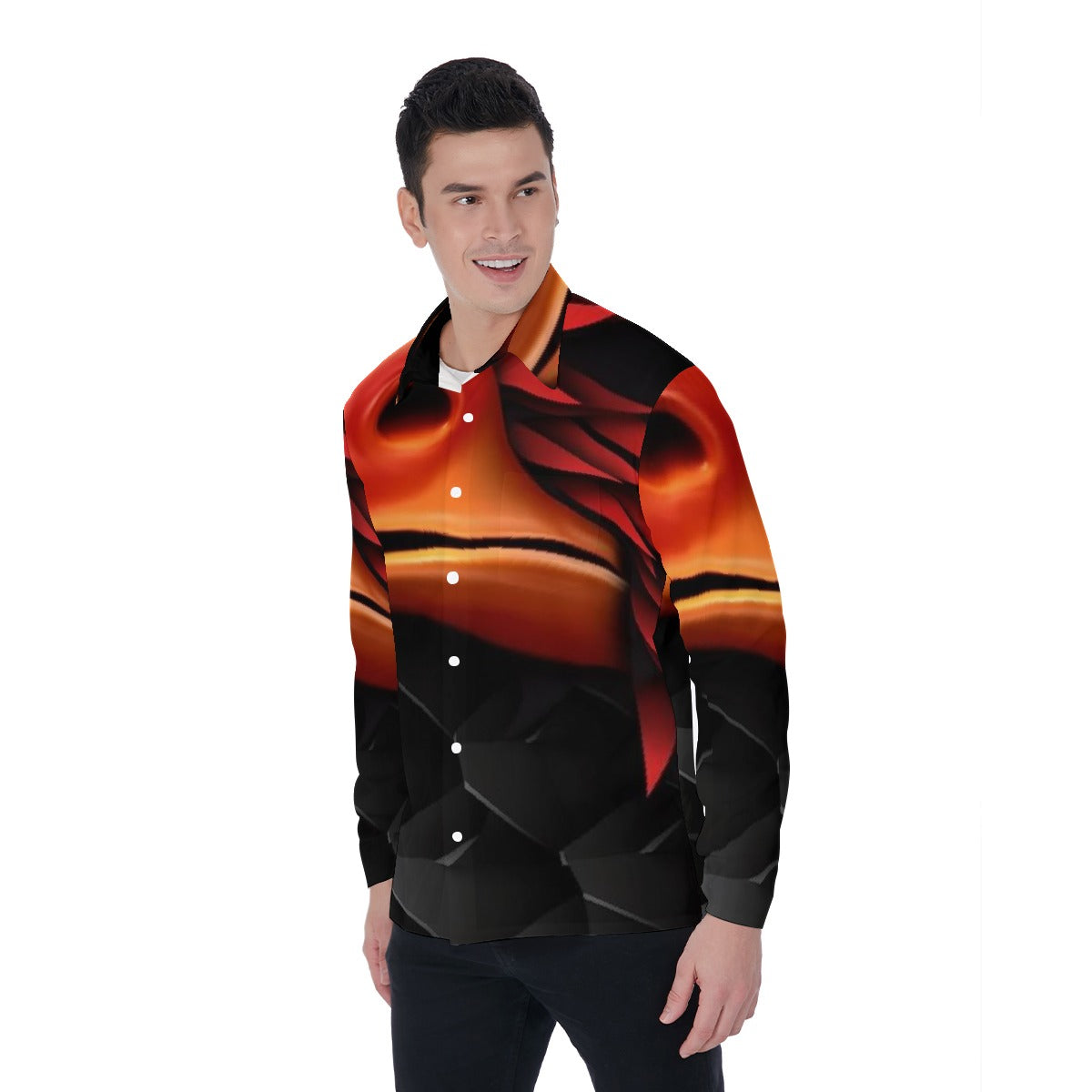 All-Over Print Men's Long Sleeve Shirt