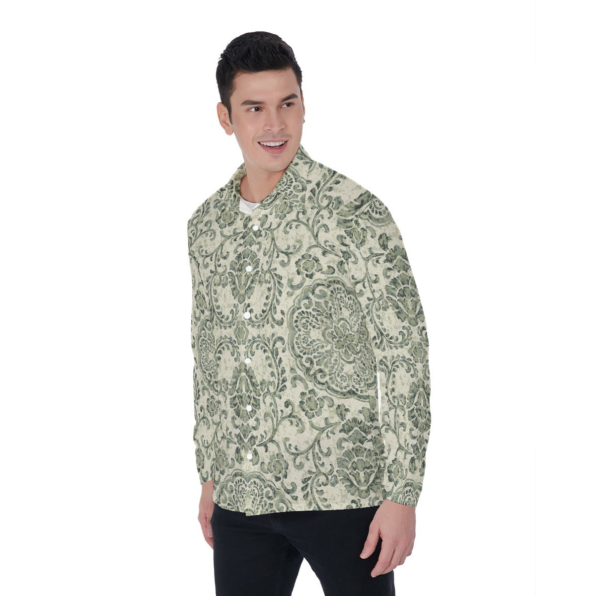 All-Over Print Men's Long Sleeve Shirt