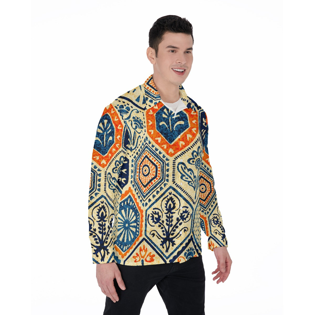 All-Over Print Men's Long Sleeve Shirt