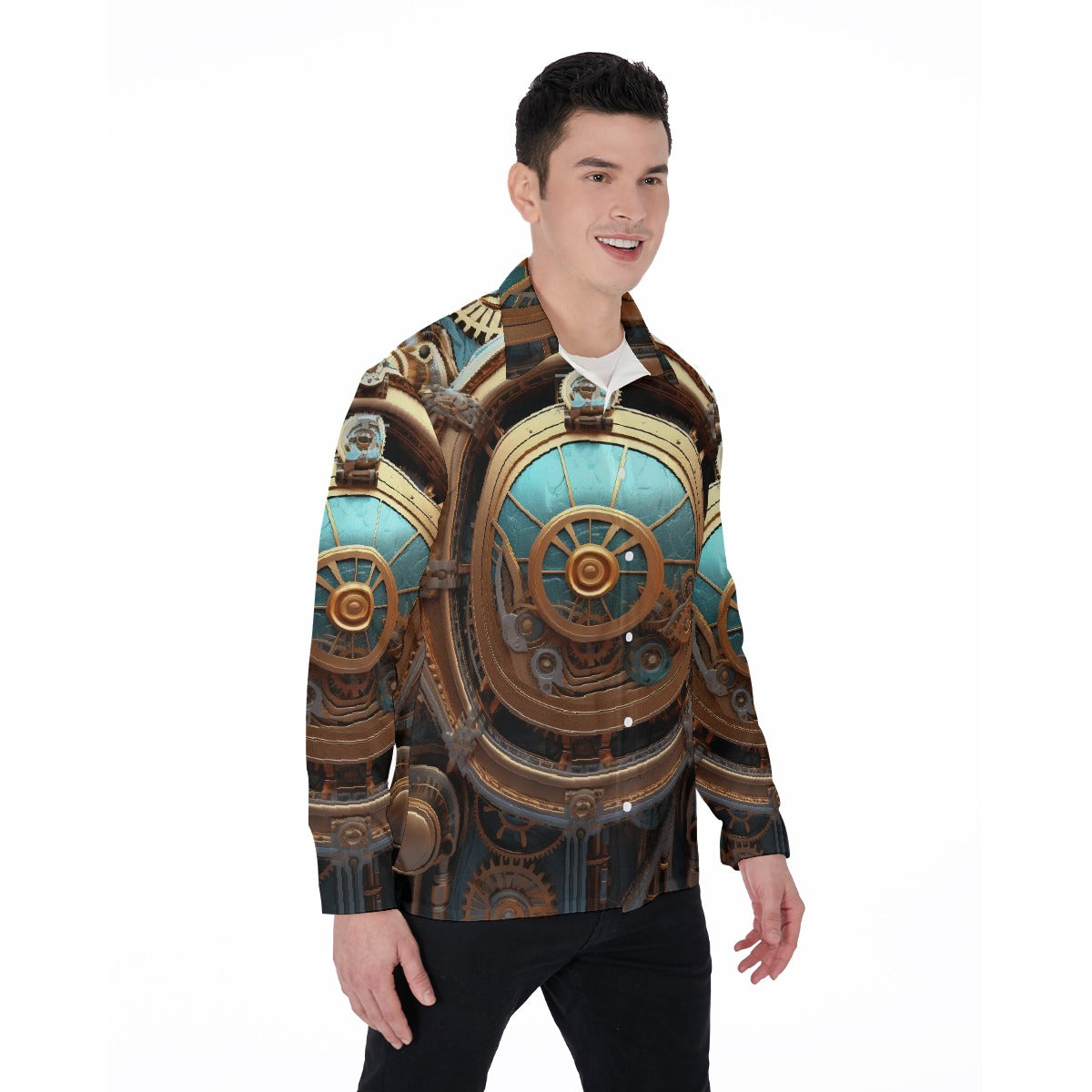 All-Over Print Men's Long Sleeve Shirt