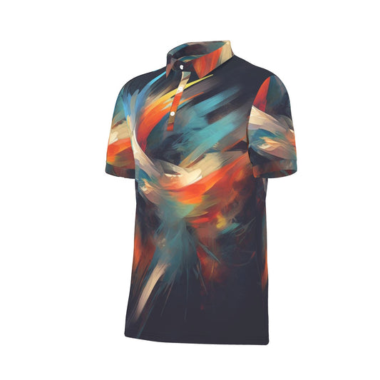 All-Over Print Men's Stretch Polo Shirt