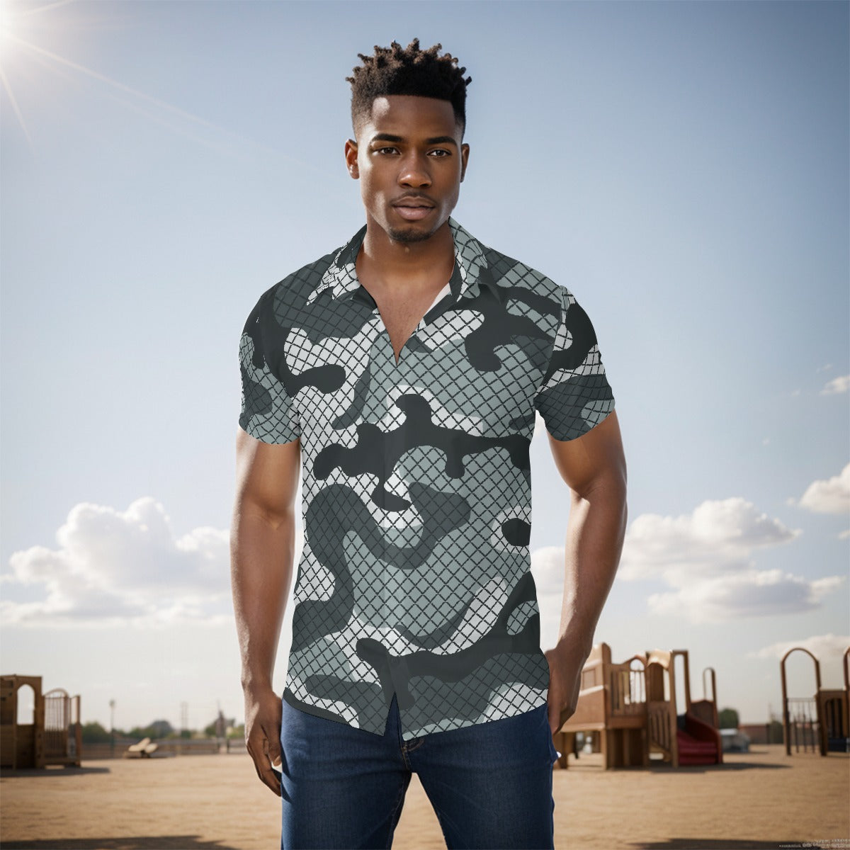 All-Over Print Men's short sleeve Shirt