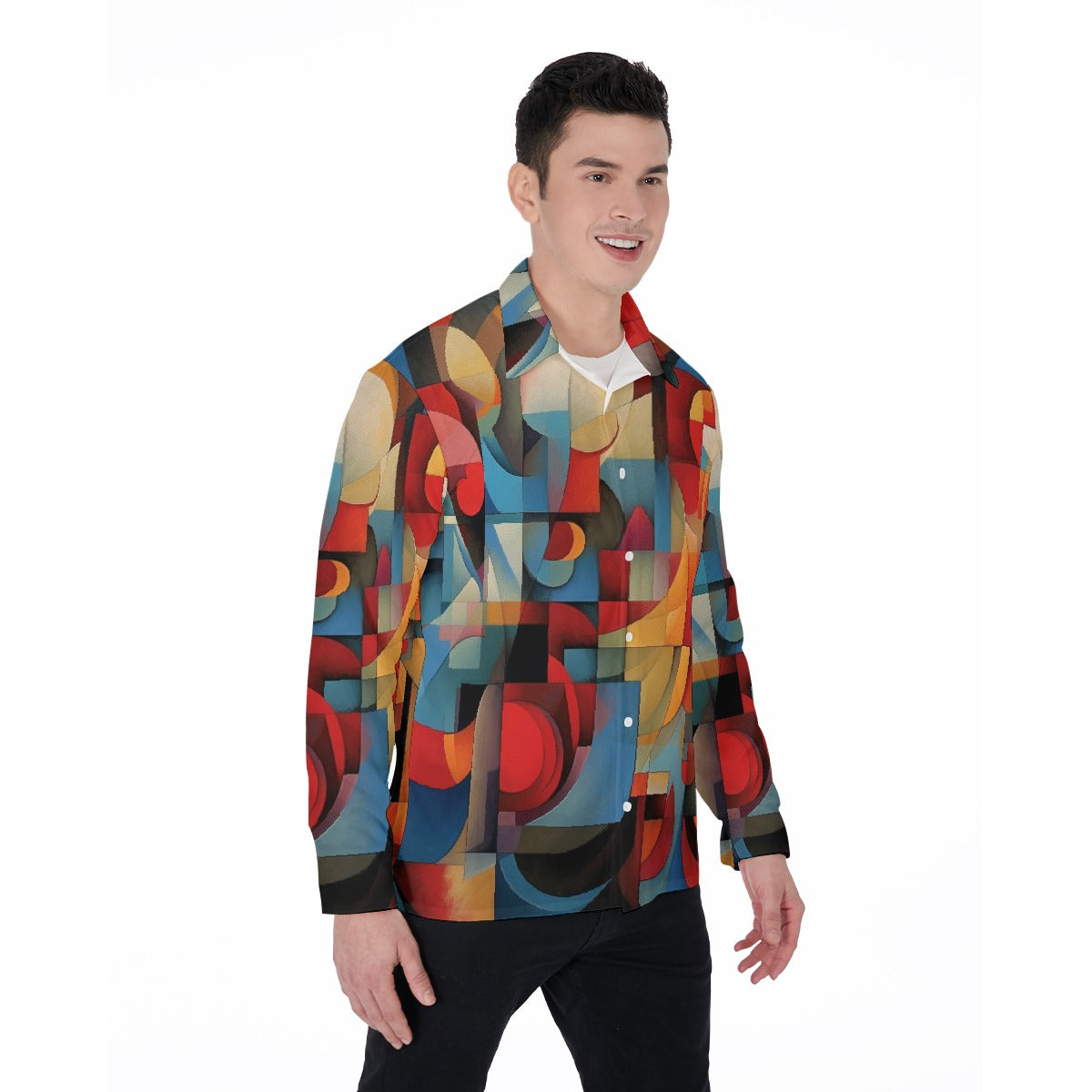 All-Over Print Men's Long Sleeve Shirt