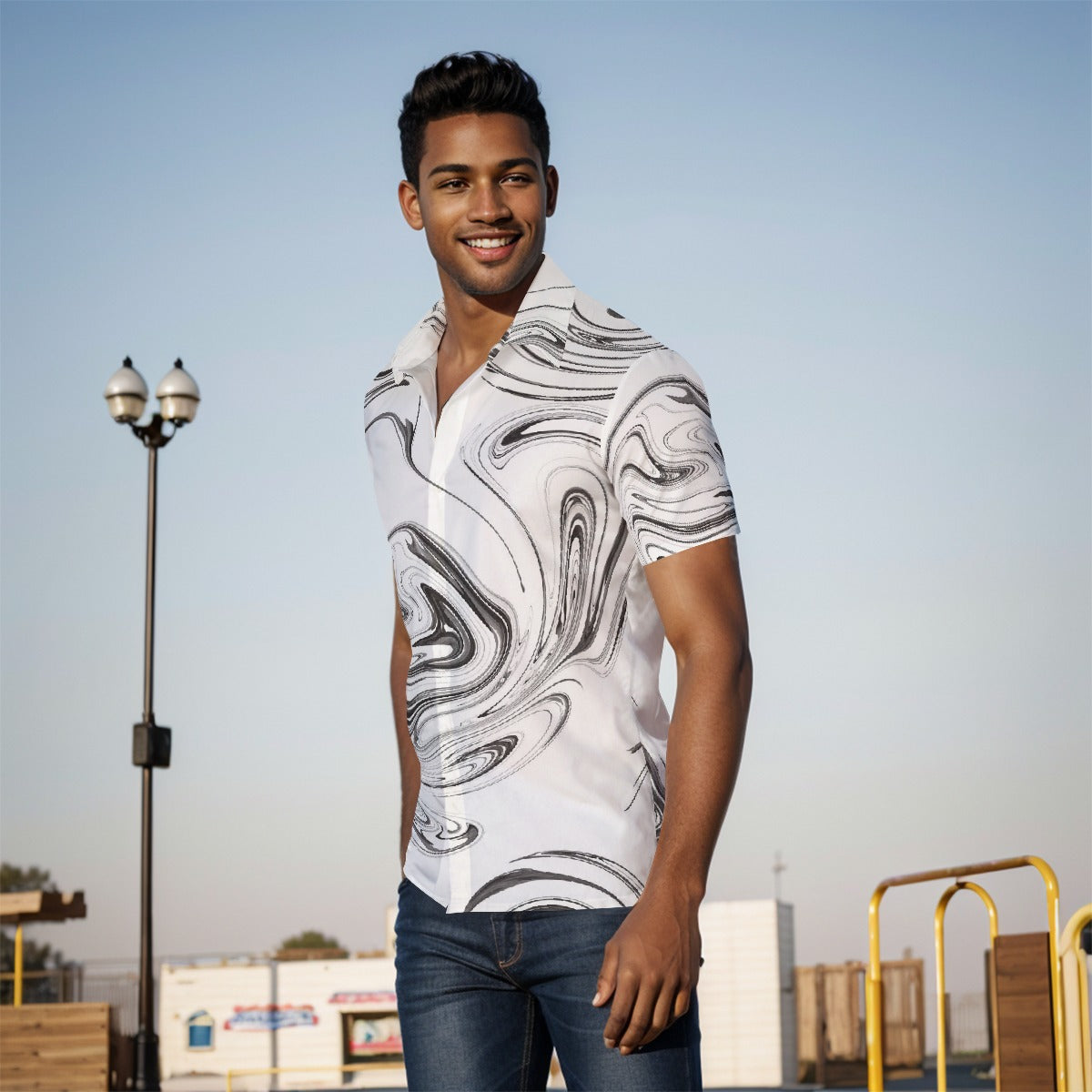 All-Over Print Men's short sleeve Shirt