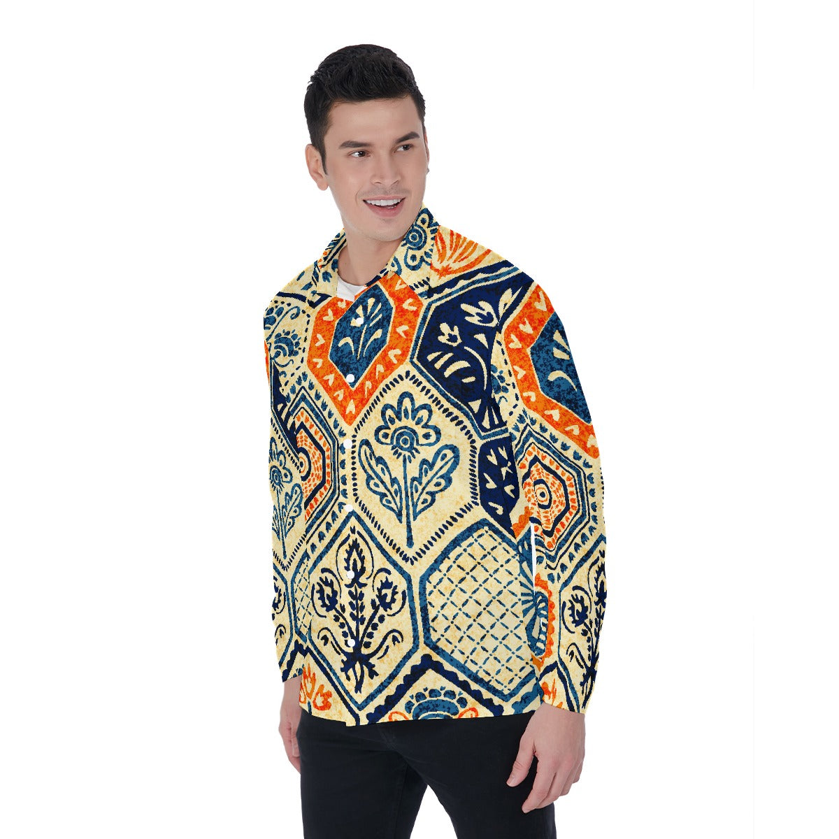 All-Over Print Men's Long Sleeve Shirt