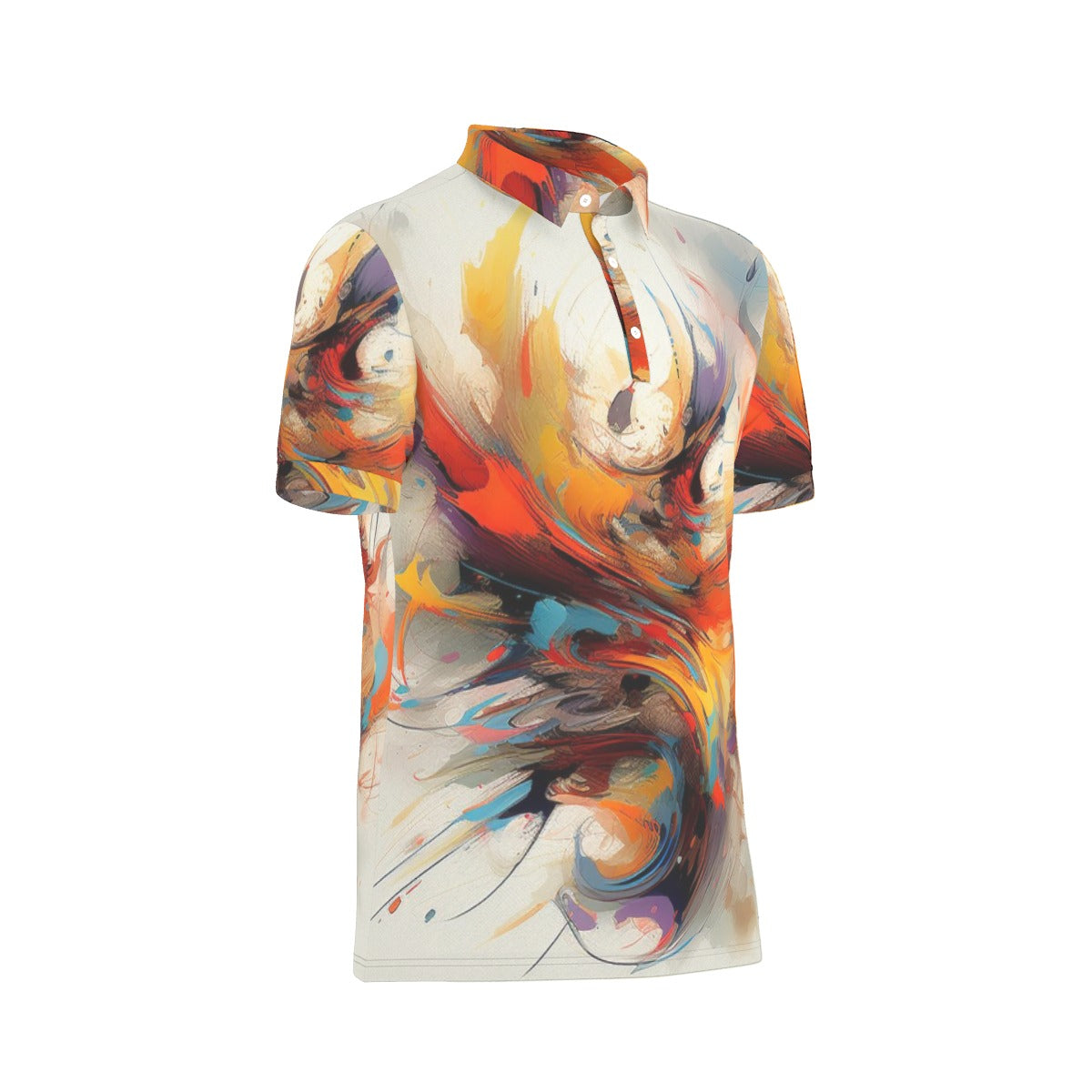 All-Over Print Men's Stretch Polo Shirt