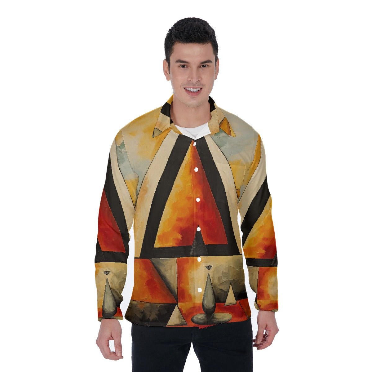 All-Over Print Men's Long Sleeve Shirt