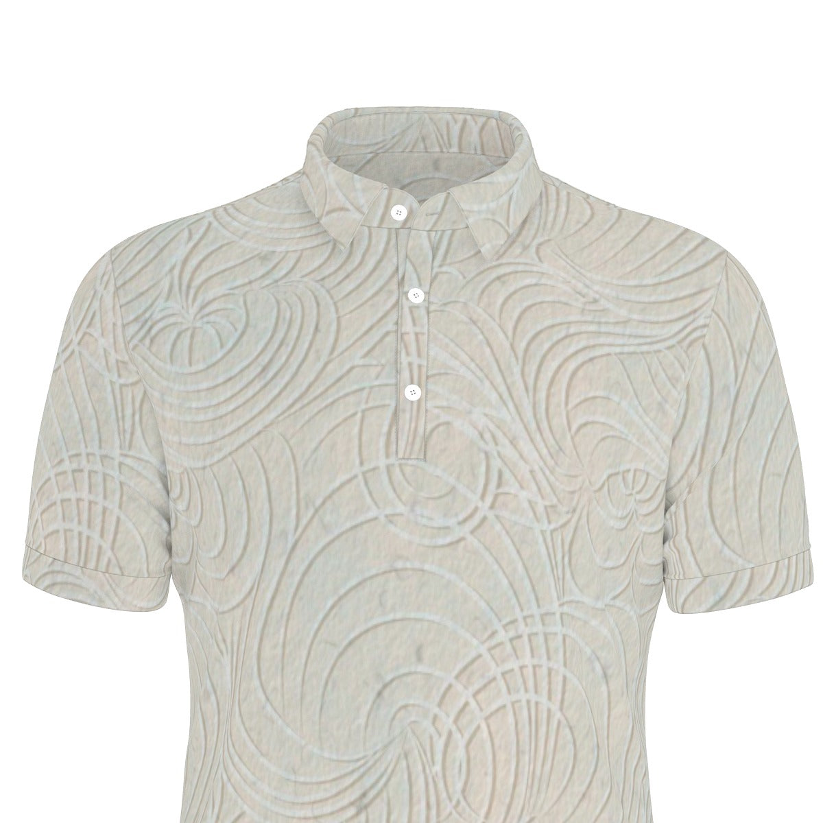 All-Over Print Men's Stretch Polo Shirt