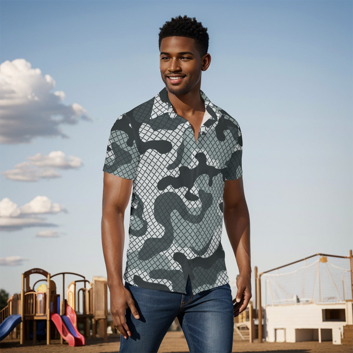 All-Over Print Men's short sleeve Shirt