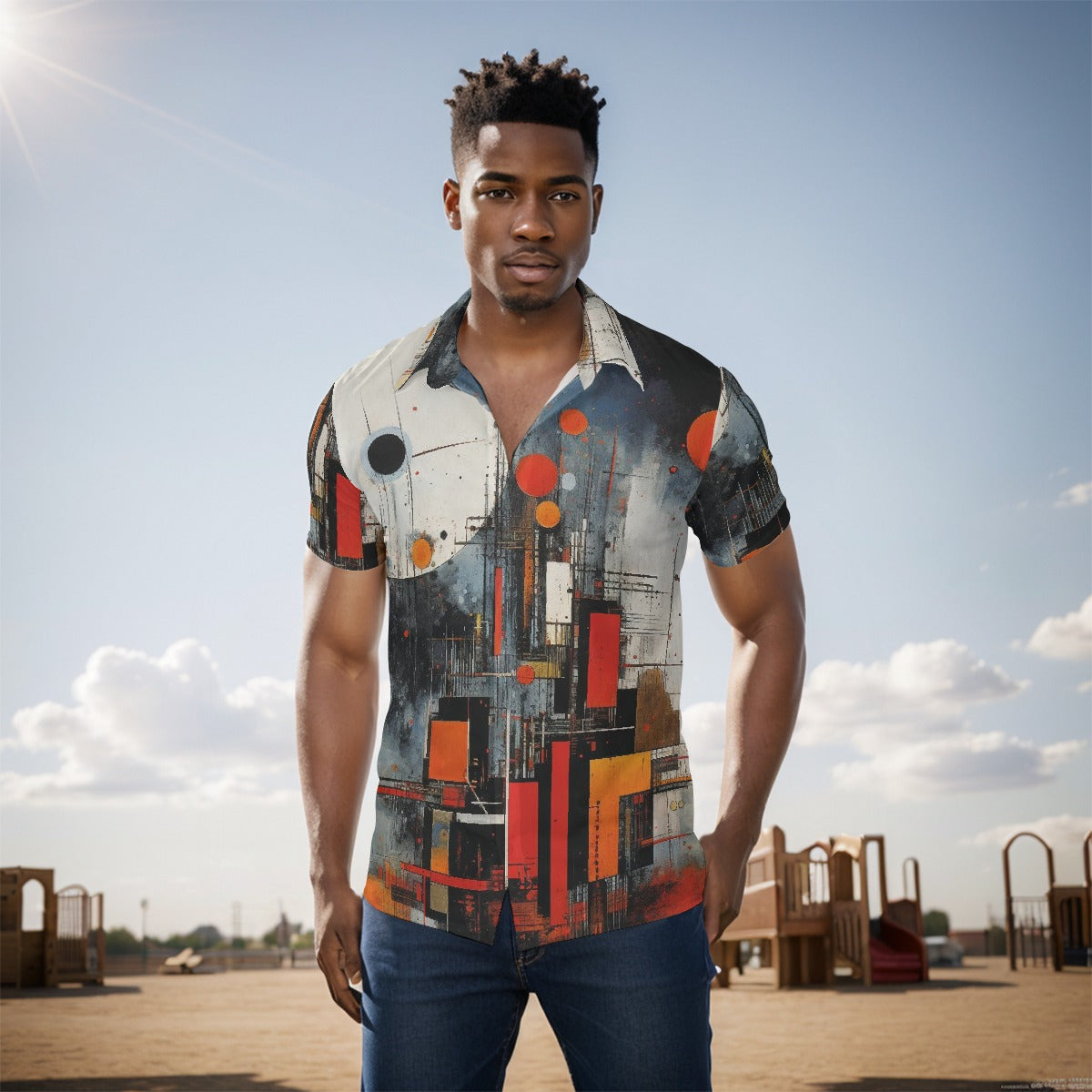 All-Over Print Men's short sleeve Shirt