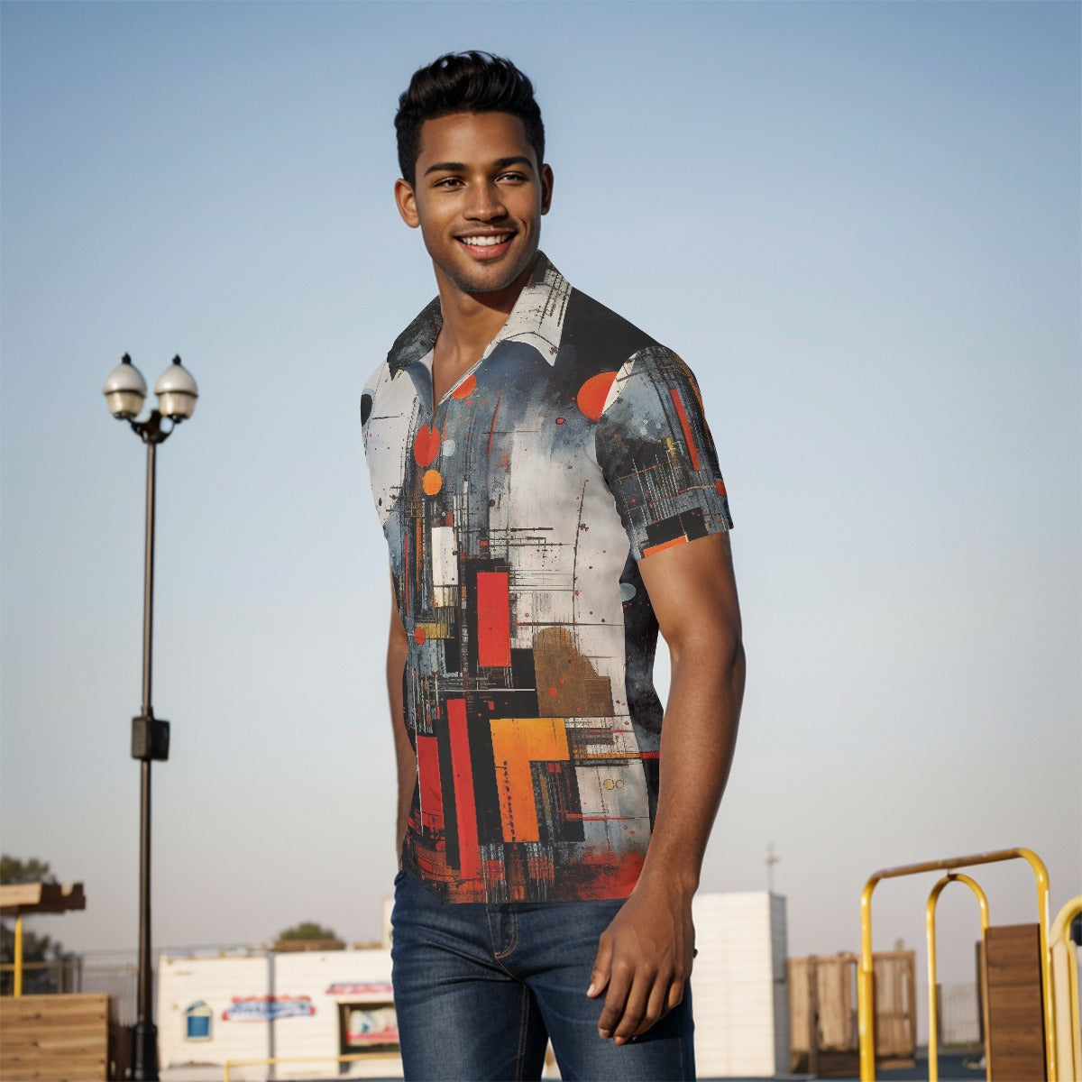 All-Over Print Men's short sleeve Shirt