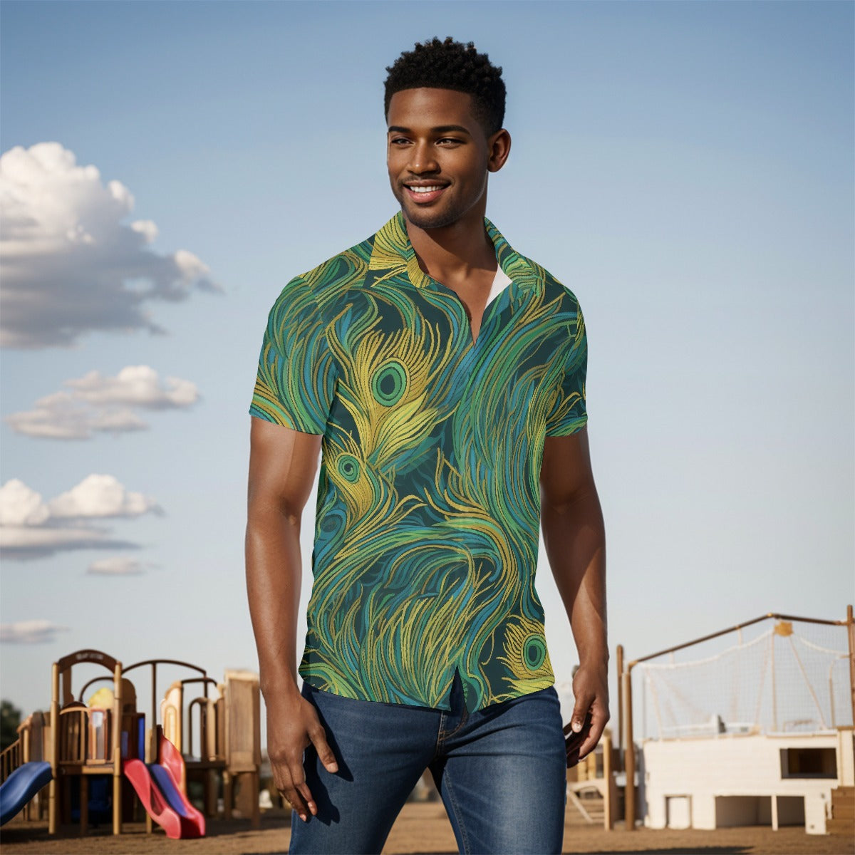 All-Over Print Men's short sleeve Shirt