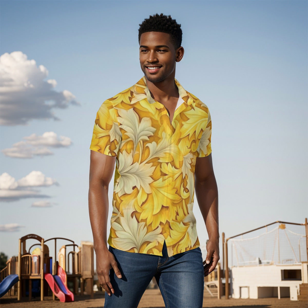 All-Over Print Men's Shirt