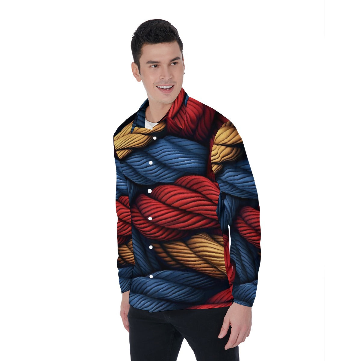 All-Over Print Men's Long Sleeve Shirt