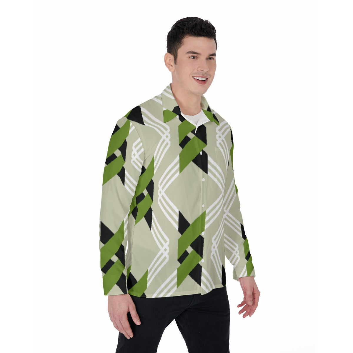 All-Over Print Men's Long Sleeve Shirt