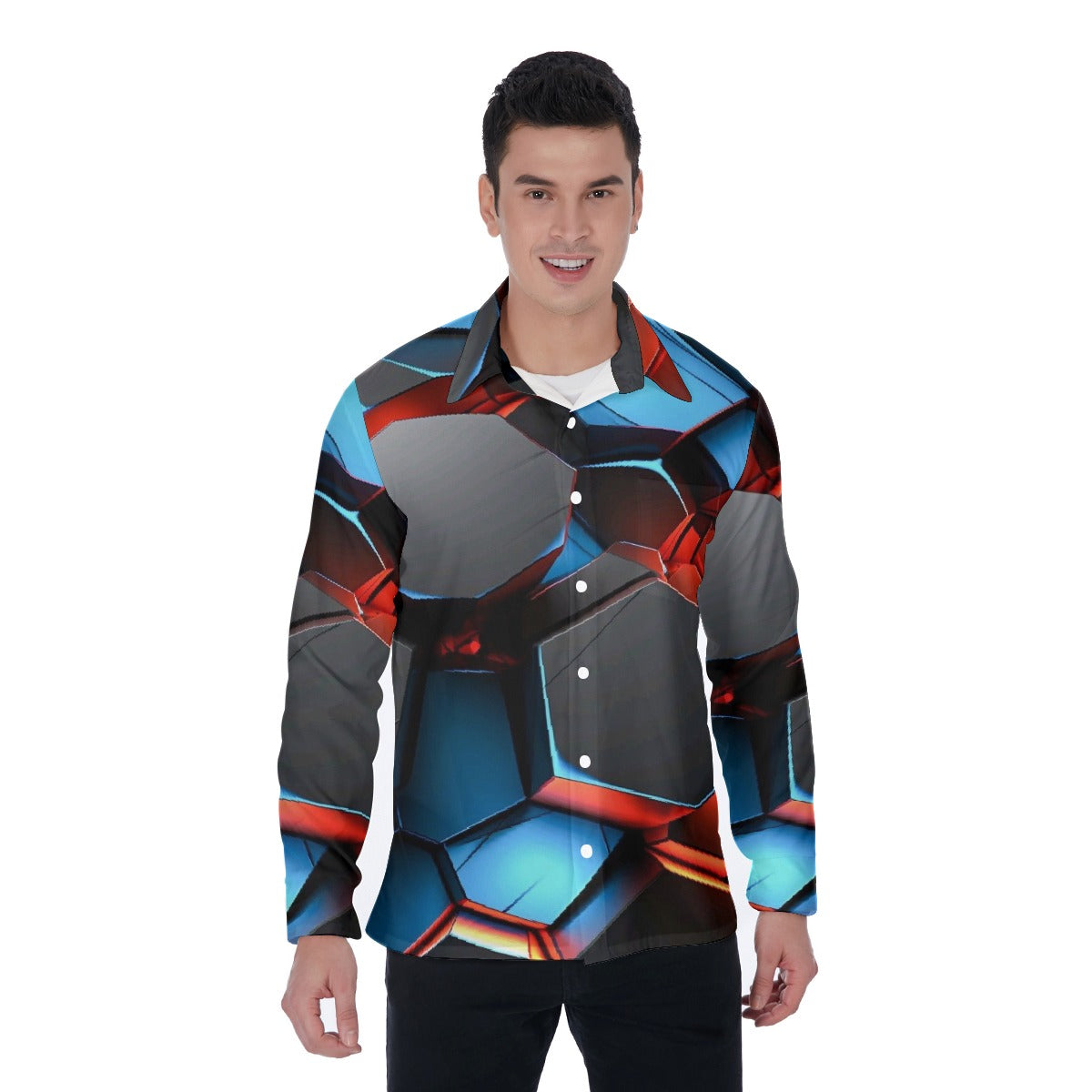 All-Over Print Men's Long Sleeve Shirt