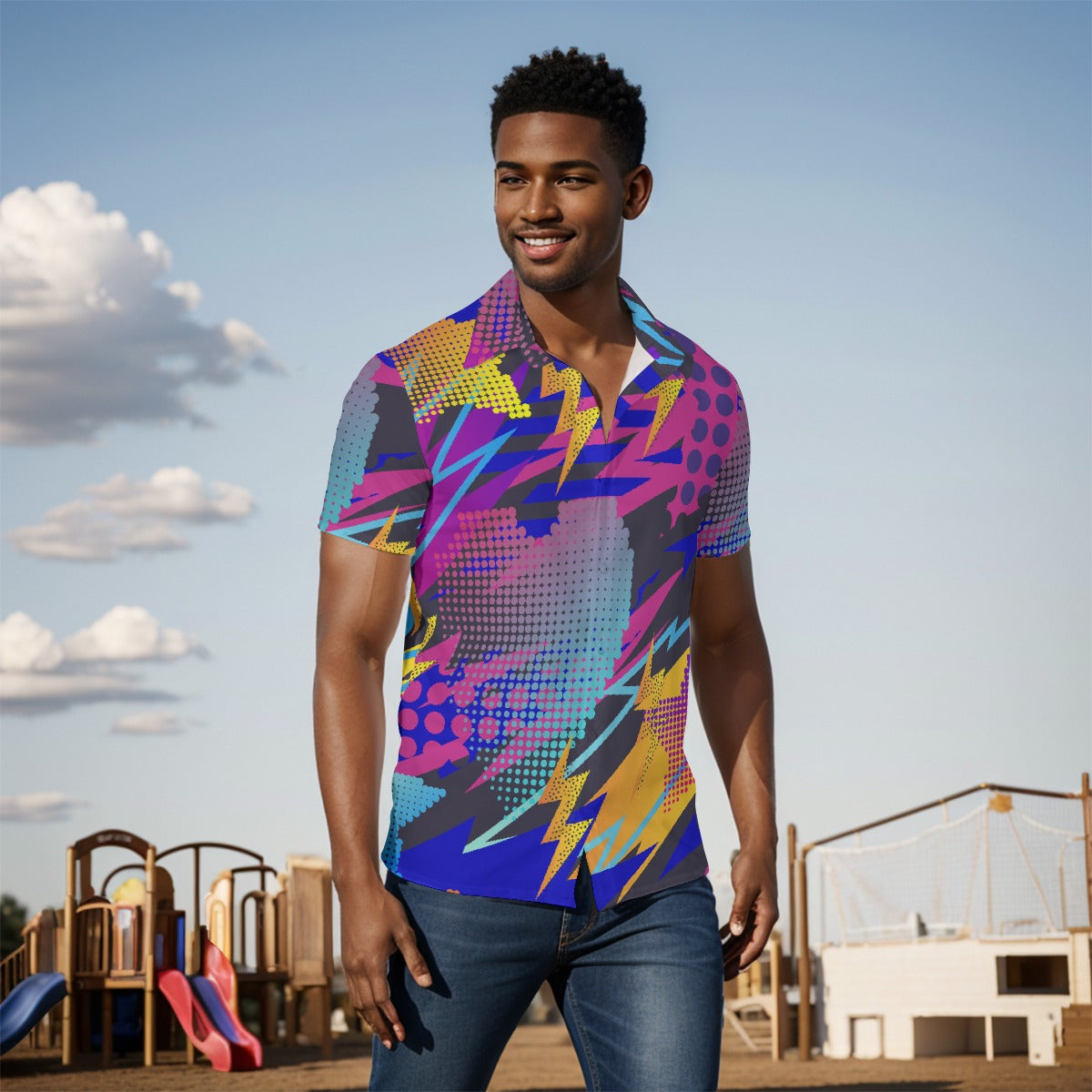 All-Over Print Men's short sleeve Shirt