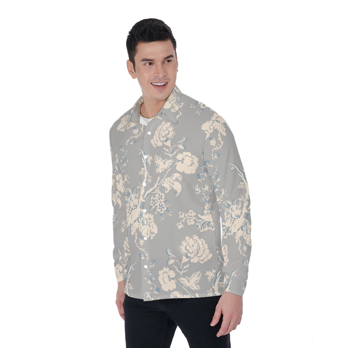 All-Over Print Men's Long Sleeve Shirt