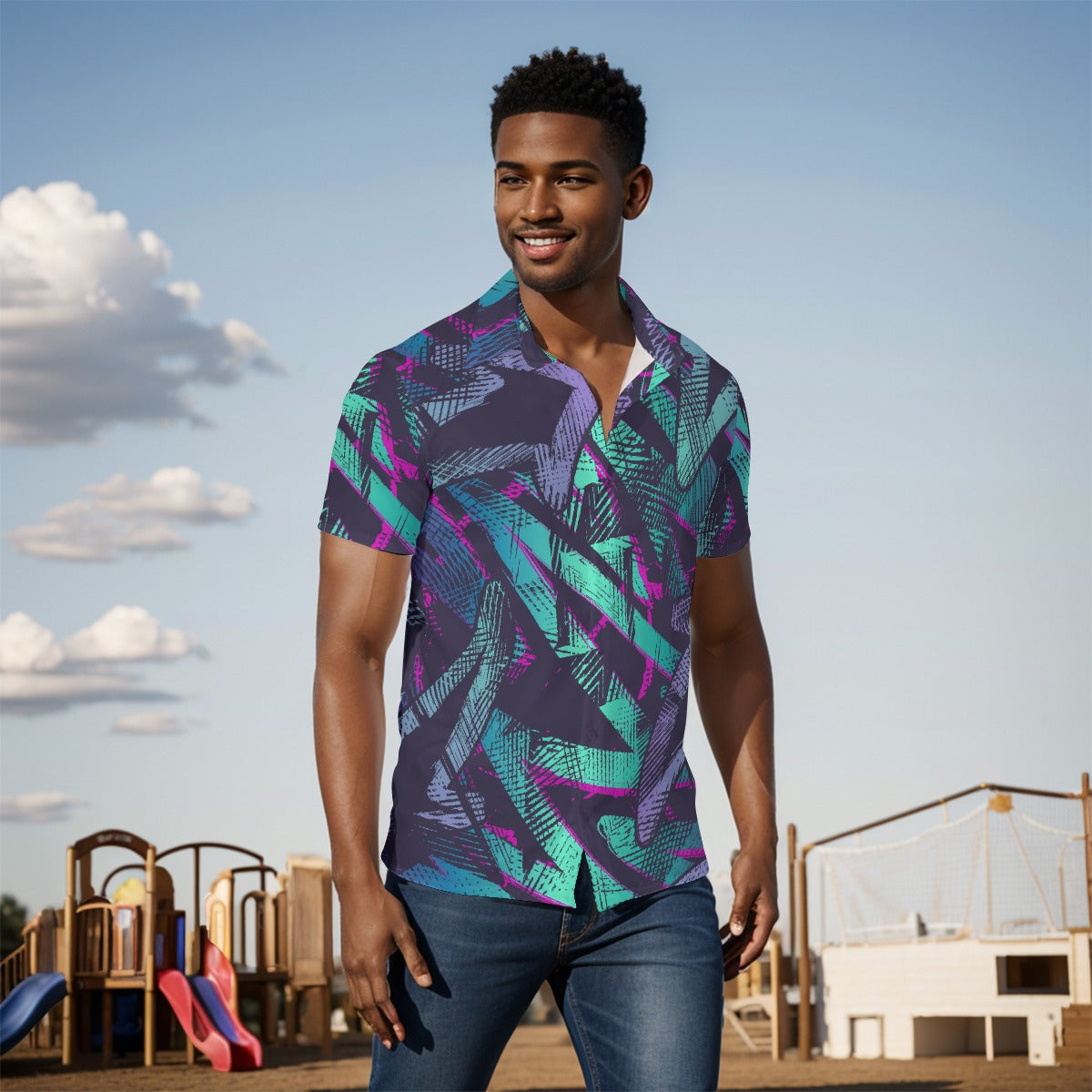 All-Over Print Men's short sleeve Shirt