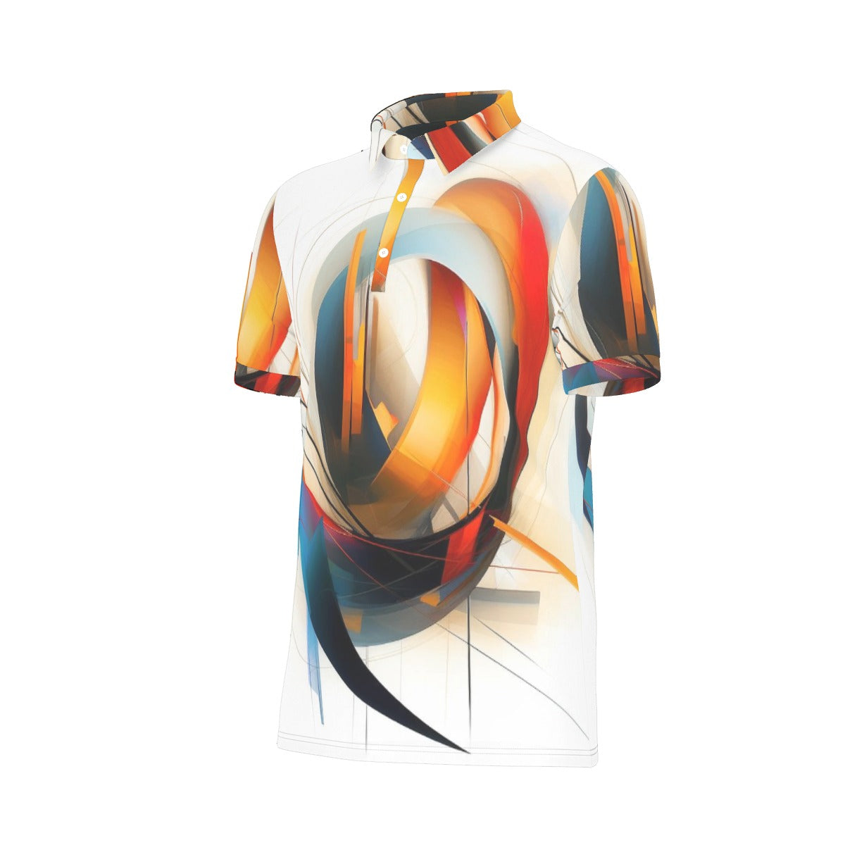 All-Over Print Men's Stretch Polo Shirt