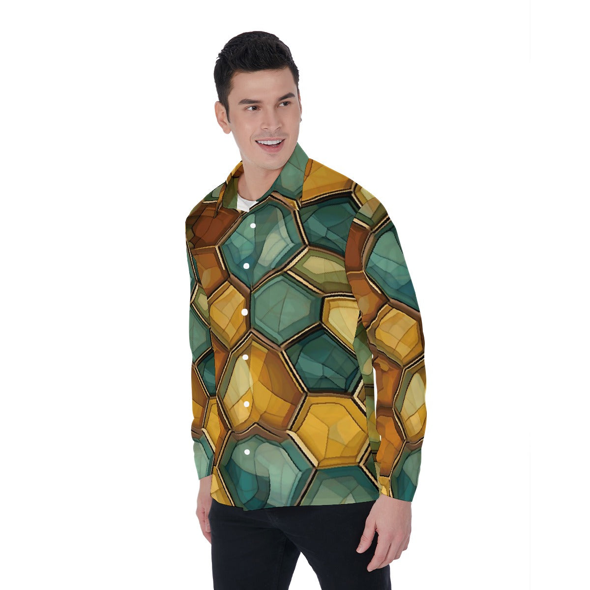 All-Over Print Men's Long Sleeve Shirt