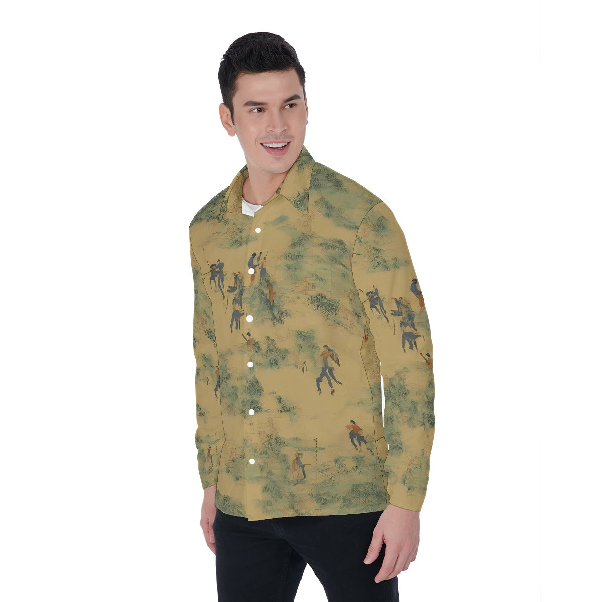 All-Over Print Men's Long Sleeve Shirt