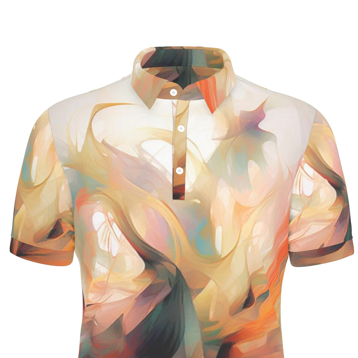 All-Over Print Men's Stretch Polo Shirt