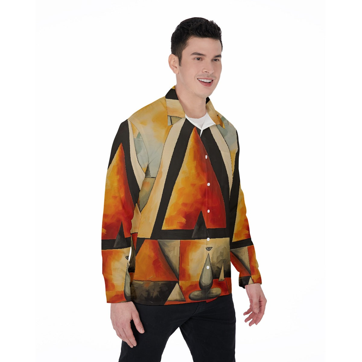 All-Over Print Men's Long Sleeve Shirt