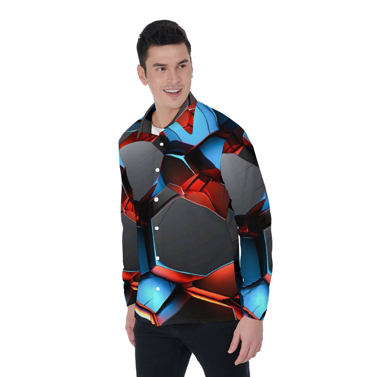 All-Over Print Men's Long Sleeve Shirt