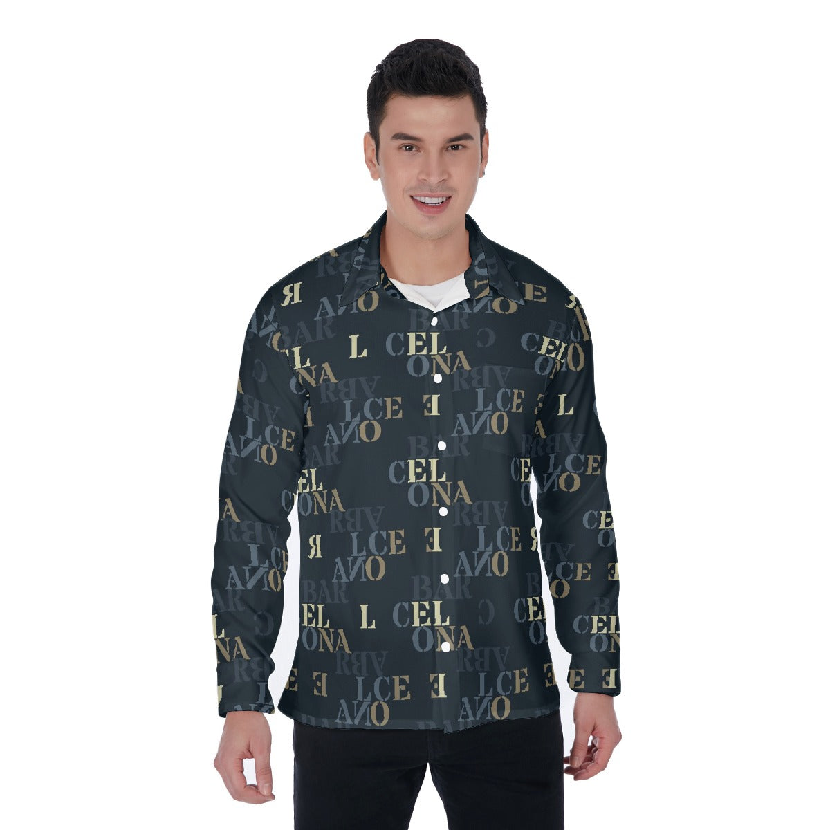 All-Over Print Men's Long Sleeve Shirt