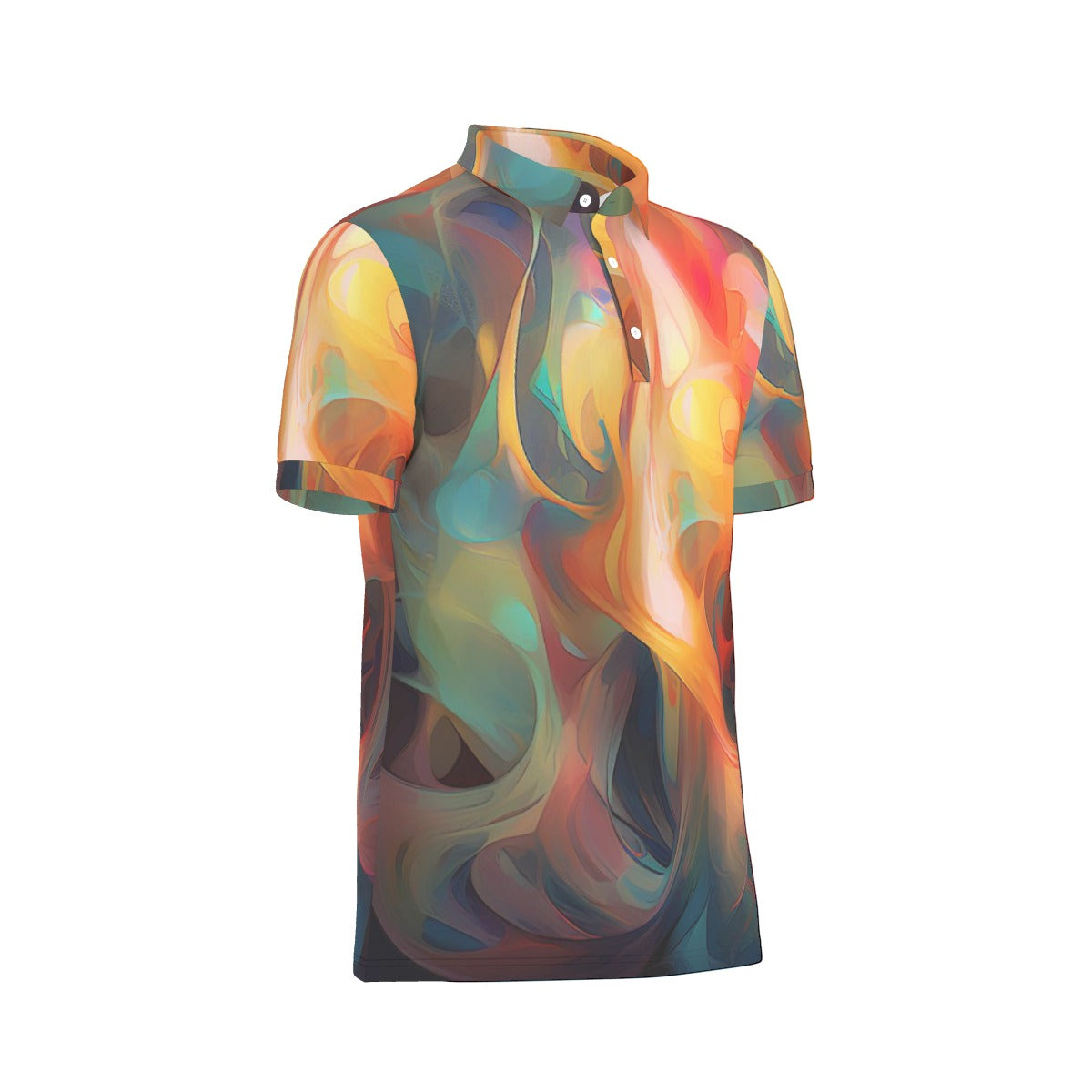 All-Over Print Men's Stretch Polo Shirt