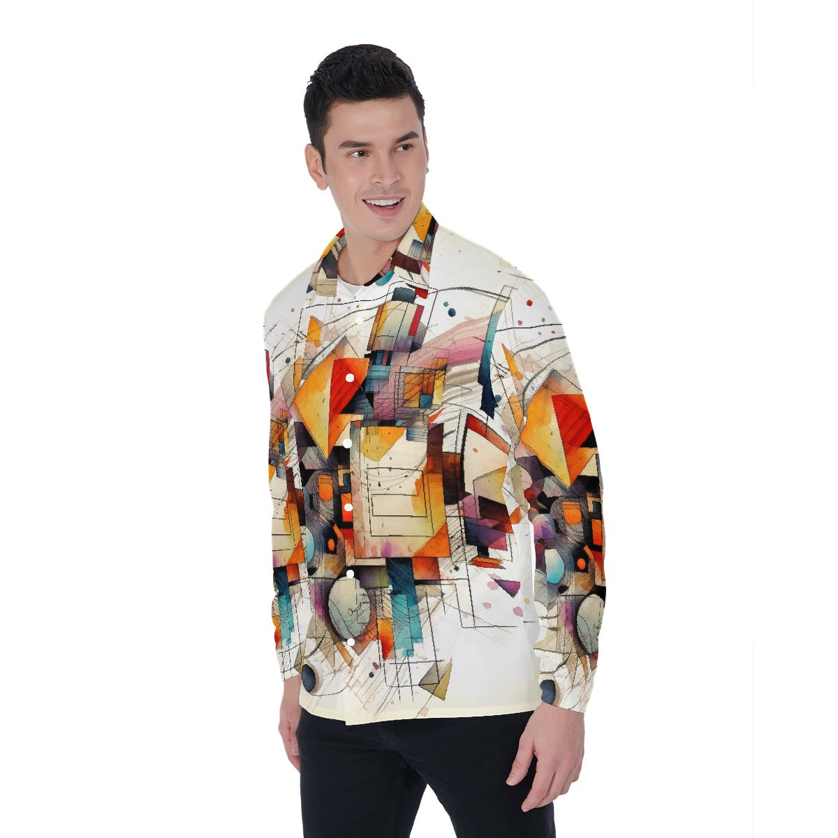 All-Over Print Men's Long Sleeve Shirt