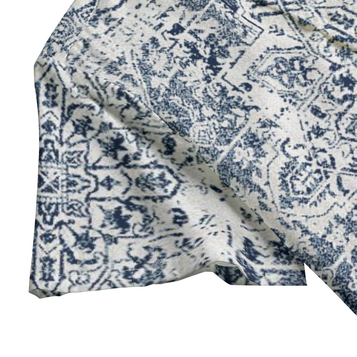 All-Over Print Men's Hawaiian Shirt With Button Closure