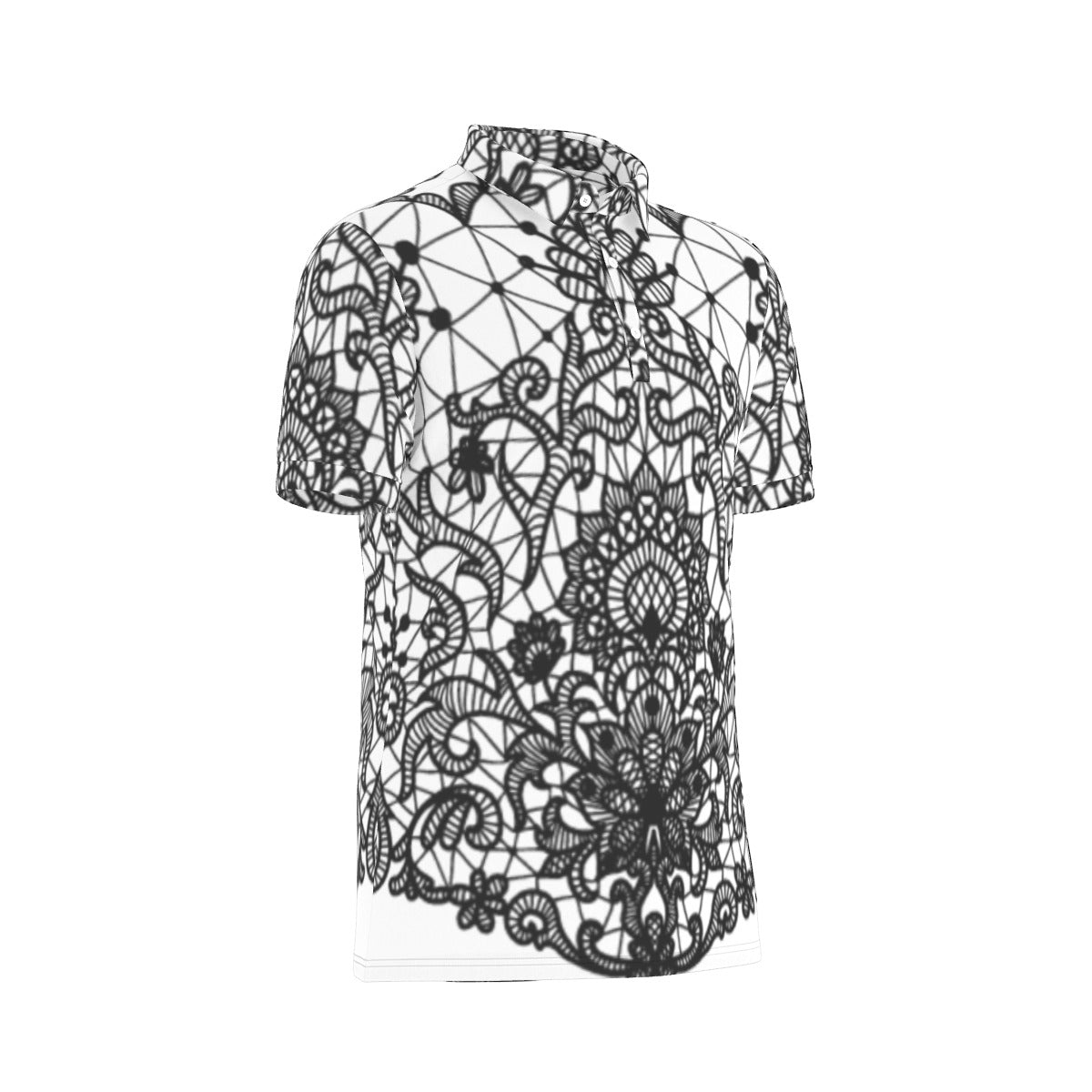 All-Over Print Men's Stretch Polo Shirt