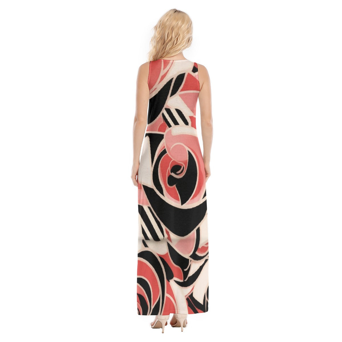 All-Over Print Women's Vest Dress | Length To Ankle