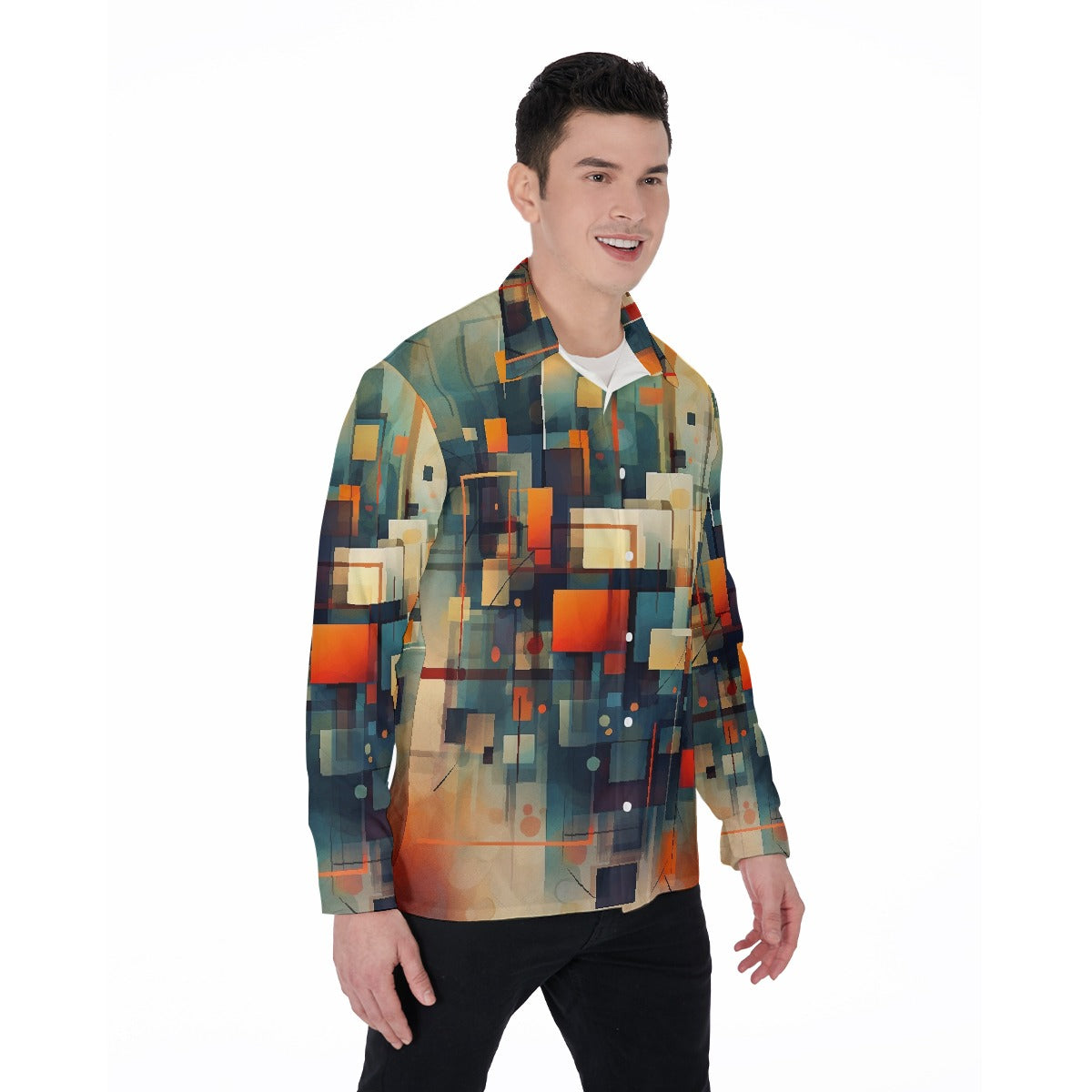 All-Over Print Men's Long Sleeve Shirt