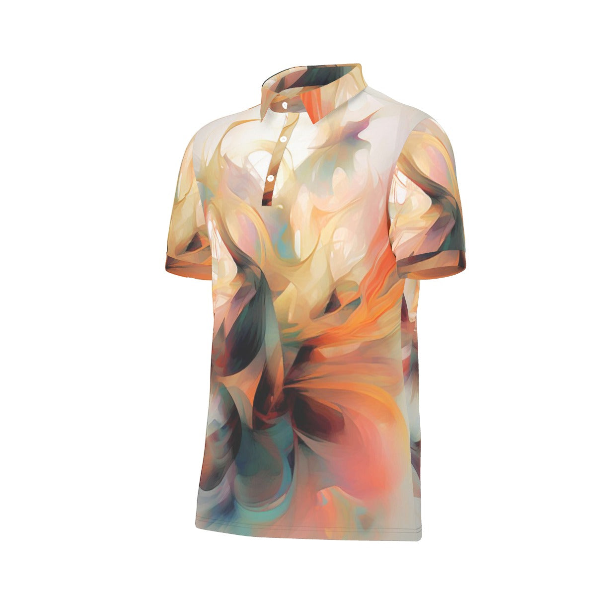 All-Over Print Men's Stretch Polo Shirt