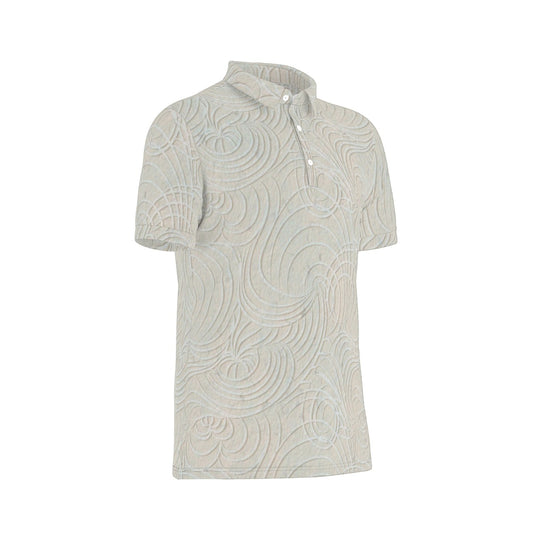 All-Over Print Men's Stretch Polo Shirt