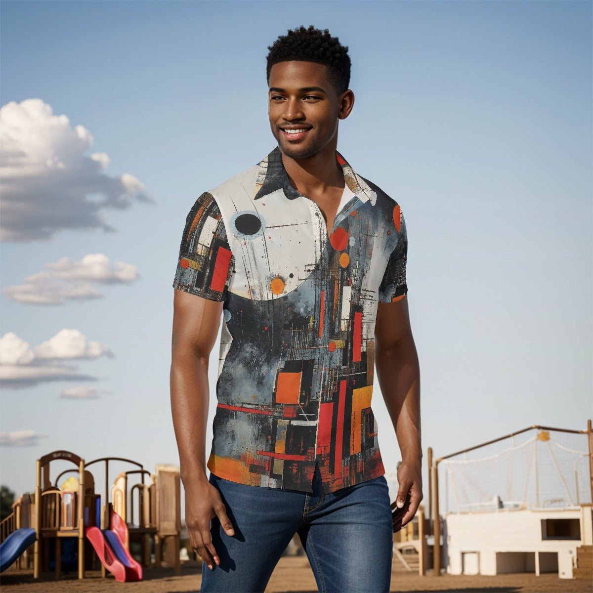 All-Over Print Men's short sleeve Shirt