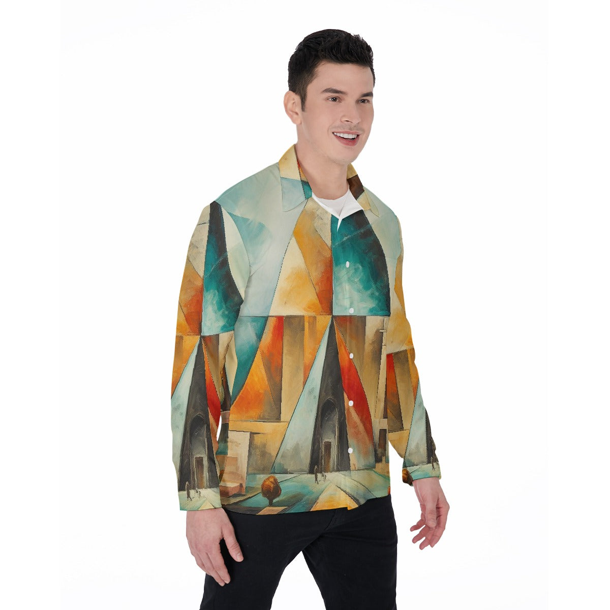 All-Over Print Men's Long Sleeve Shirt