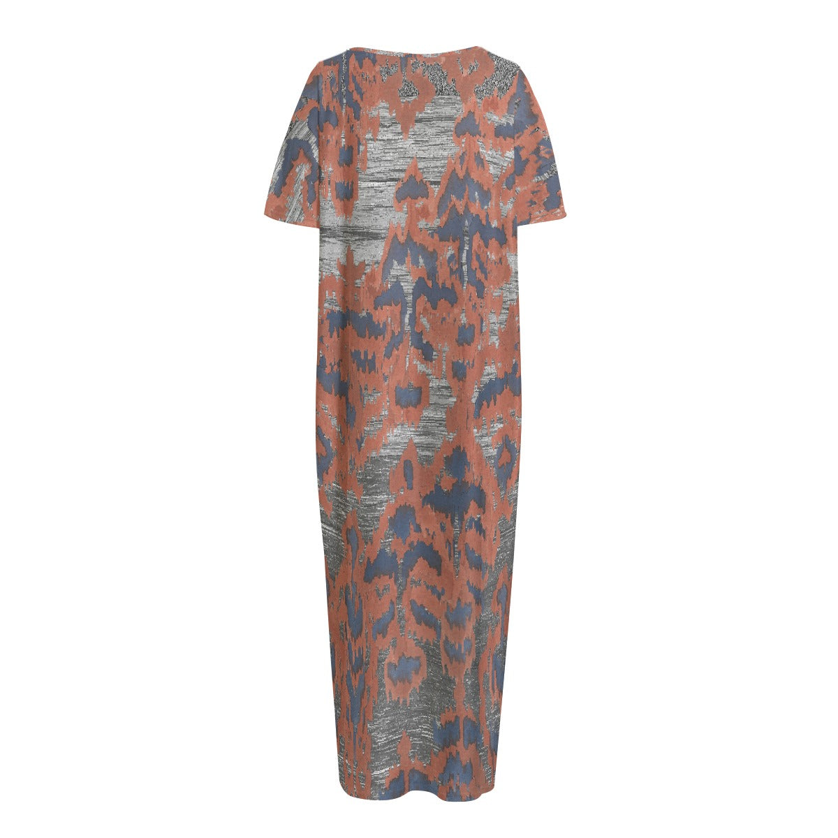 All-Over Print Women's Night Long Dress With Pocket