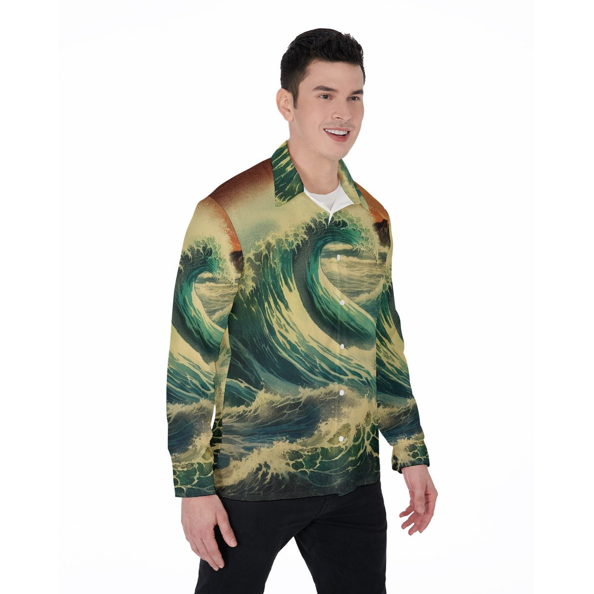 All-Over Print Men's Long Sleeve Shirt