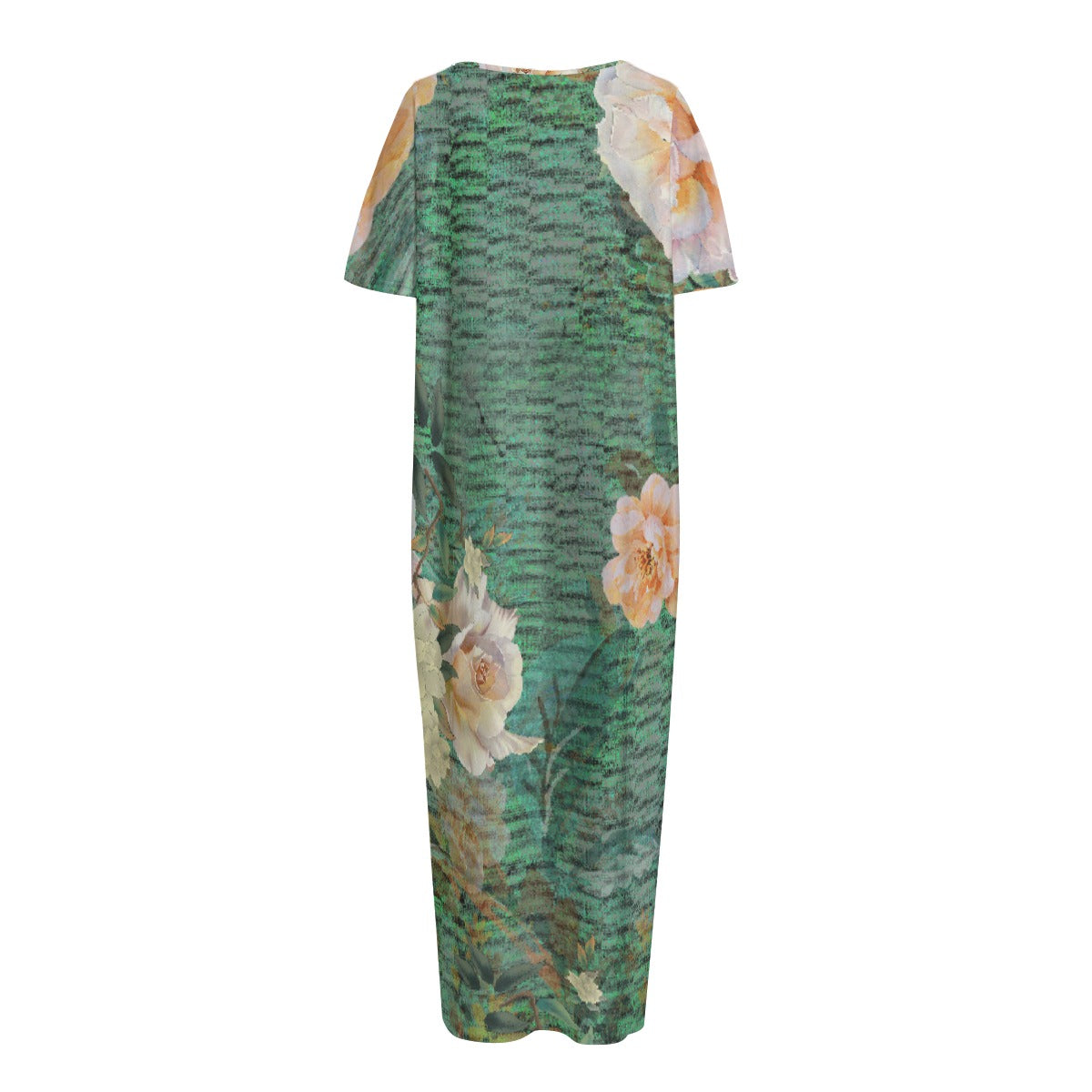 All-Over Print Women's Night Long Dress With Pocket