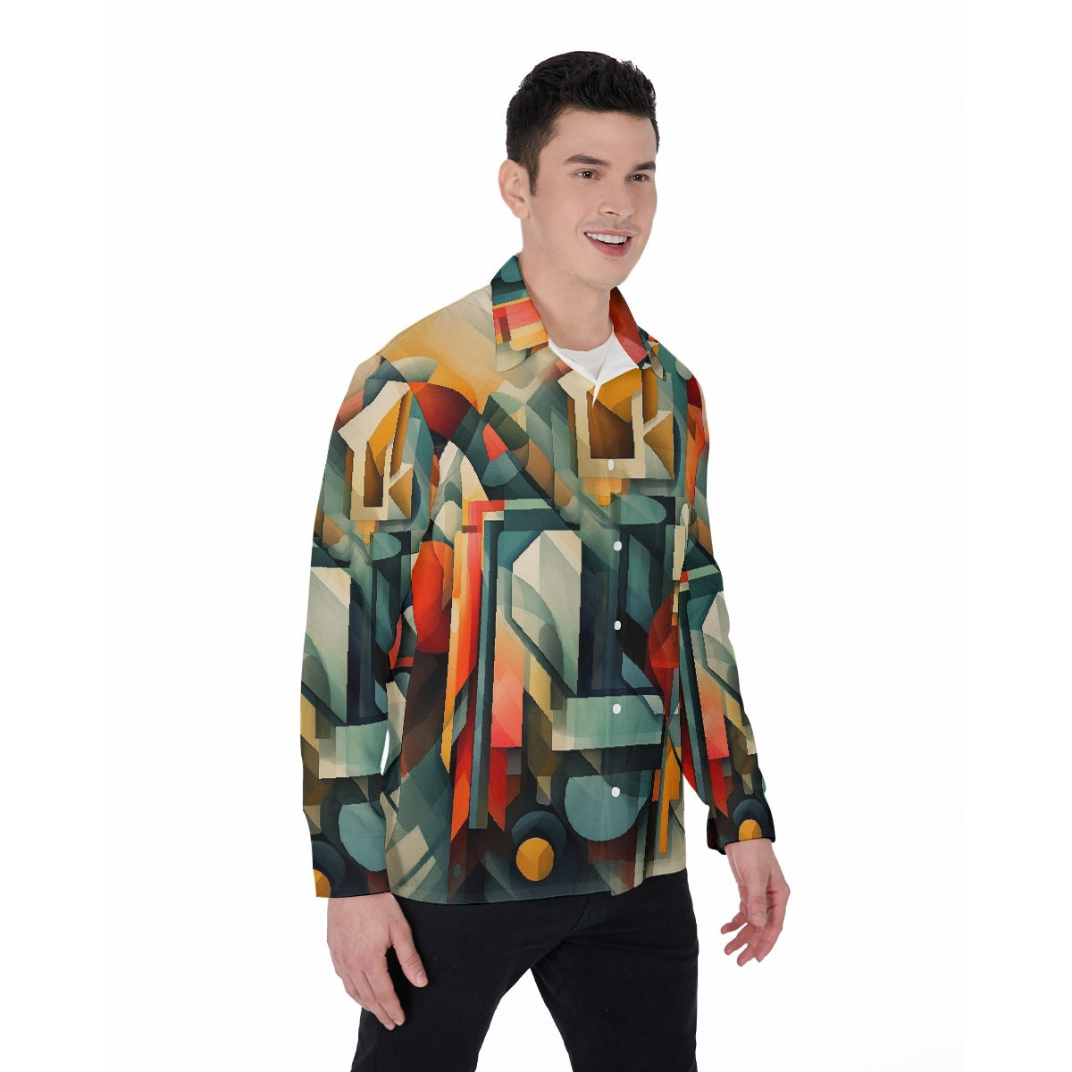 All-Over Print Men's Long Sleeve Shirt