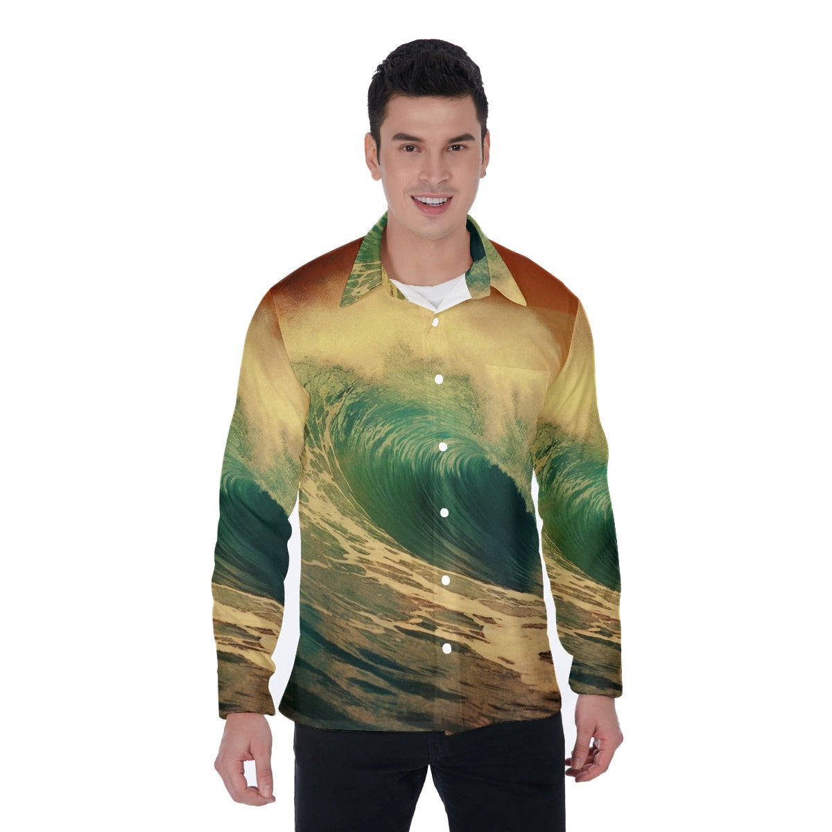 All-Over Print Men's Long Sleeve Shirt