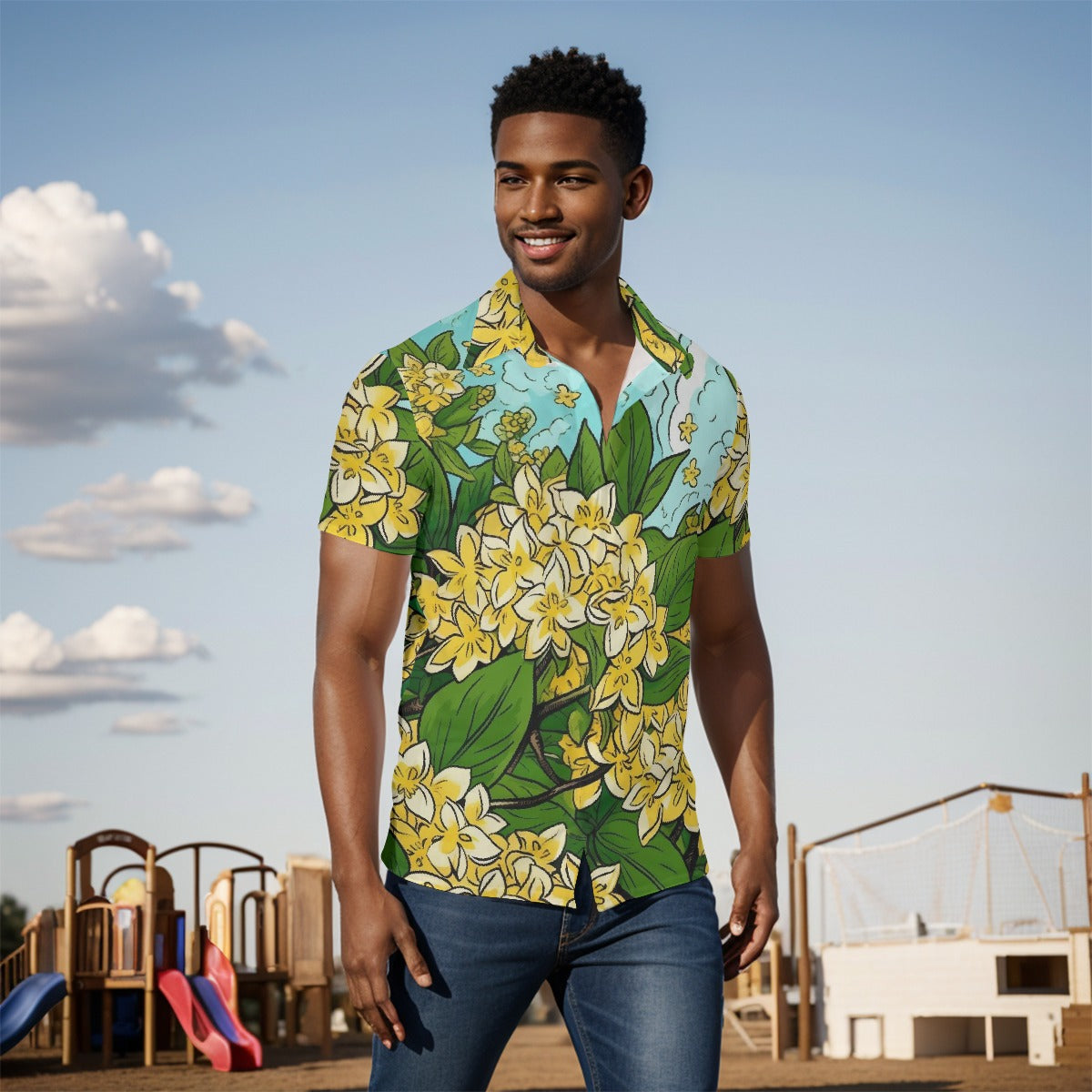 All-Over Print Men's short sleeve Shirt